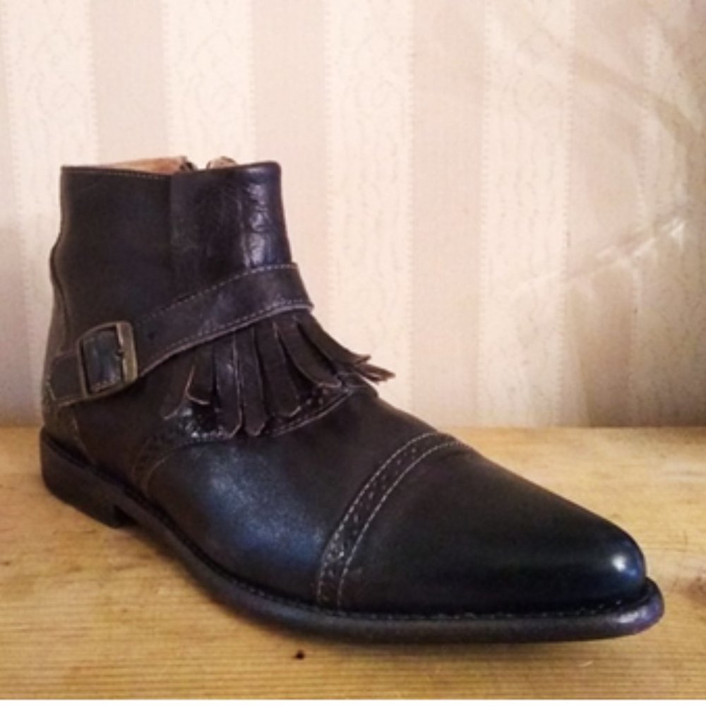 Bed Stu Dark Leather Ankle Booties - Picture 12 of 16